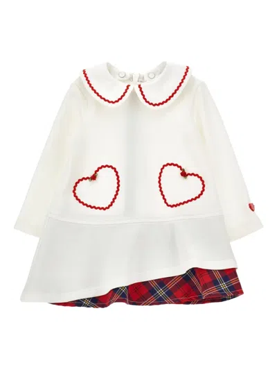 Monnalisa Babies' Panelled Dress In White