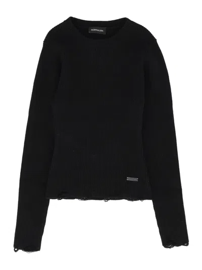 Monnalisa Paricollo A Costine Magli In Black