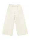 Monnalisa Heavyweight Fleece Trousers In White