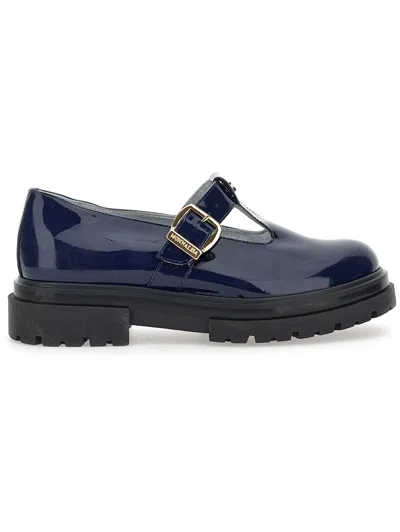 MONNALISA MONNALISA  PATENT LEATHER PUNCHED-TOE STYLE SHOES