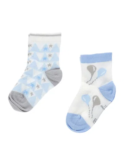 Monnalisa Kids'   Patterned Socks Set In Cream