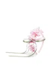 Monnalisa Peach-blossoms Headband In Pink