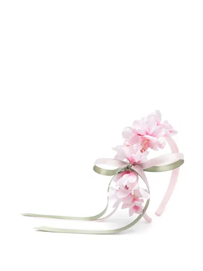 Monnalisa Kids' Peach-blossoms Headband In Pink