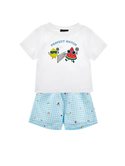 Monnalisa Kids'   "perfect Match" Beach Set In White