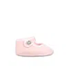 Monnalisa Pink Ballet Flats For Baby Girl In Pink