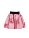 Monnalisa Floral Skirt In Rosa Fairy Tale