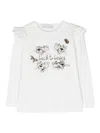 Monnalisa Pink Panther Long-sleeve T-shirt In 0001