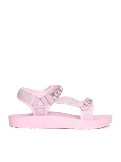 Monnalisa Pink Technical Sandals