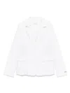 Monnalisa Pinstripe Blazer In White