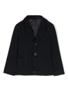 Monnalisa Pinstripe-pattern Single-breasted Blazer In Blue
