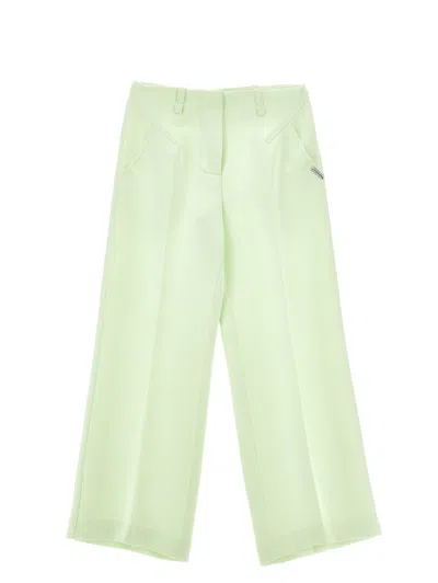 Monnalisa Kids'   Pleated Trousers In Green