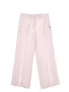 Monnalisa Pleated Trousers In Pink