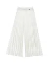 Monnalisa Kids' Plissierte Cocktailhose In White