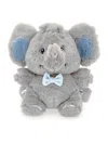 Monnalisa Plush Elephant Backpack In Grey