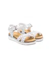 Monnalisa Polka-dot 30mm Sandals In White