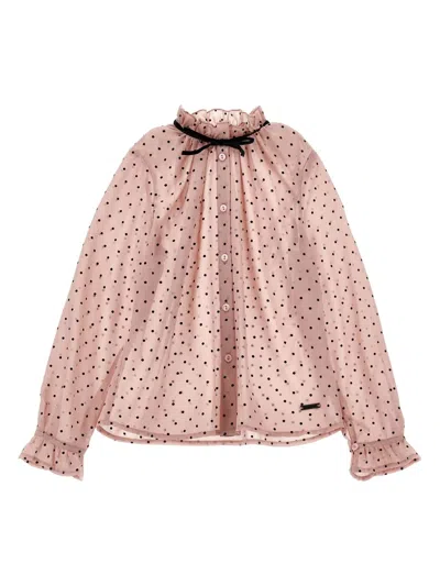 Monnalisa Kids' Polka-dot Blouse
