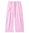 Monnalisa Polka-dot Cotton Poplin Pants In Rosa Fairytale