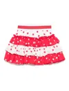 Monnalisa Polka-dot Mini Skirt In White