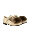 Monnalisa Pompom Ballet Flats In Neutral