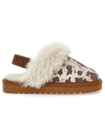 Monnalisa Babies'  Pony Slippers In Brown