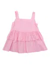 Monnalisa Popeline Top In Pink