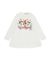 Monnalisa Powderpuff Girls-motif Cotton T-shirt In White