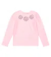 Monnalisa Printed Cotton-blend Jersey T-shirt In Rosa Fairytale