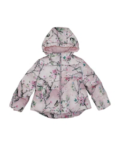 Monnalisa Printed Jacket In Gray