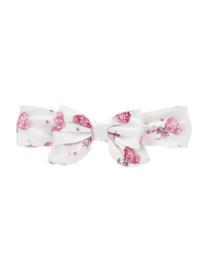 Monnalisa Kids'   Printed Jersey Band In Cream