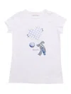 Monnalisa Printed T-shirt In White