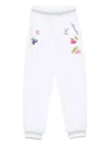 Monnalisa Printed Track Pants In White