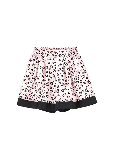 Monnalisa Kids' Leopard-print Shorts In Pink