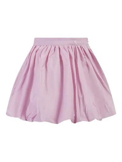 Monnalisa Puffball-hem Skirt In Pink