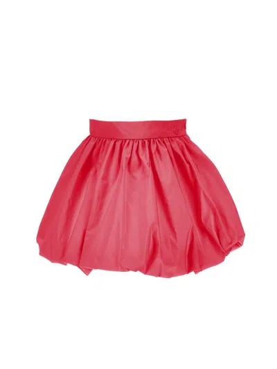 Monnalisa Kids'   Puffball Taffeta Skirt In Fuchsia