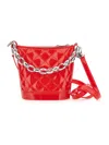 Monnalisa Pvc Bucket Bag In Red