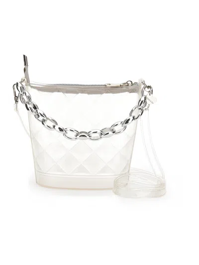 Monnalisa Pvc Bucket Bag In White