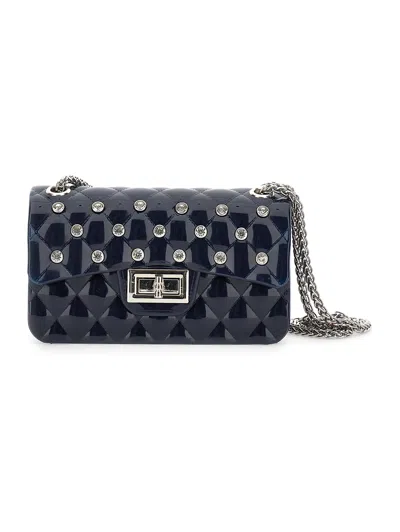 Monnalisa Kids'   Pvc Shoulder Bag In Blue + Grey
