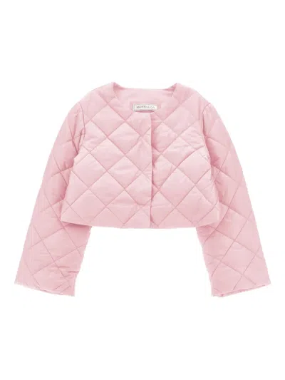 Monnalisa Kids' Quilted Jacket In Pink