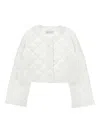 Monnalisa Quilted Jacket In White