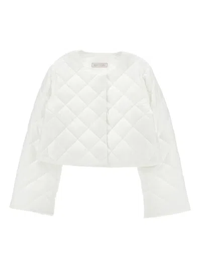 Monnalisa Kids' Quilted Jacket In White