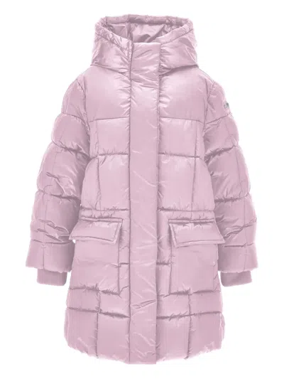 Monnalisa Kids' Quilted Puffer Jacket In Purple