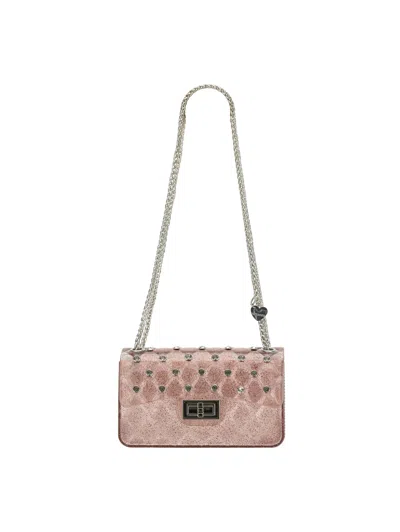 Monnalisa Babies'   Quilted Pvc Bag In Lotus