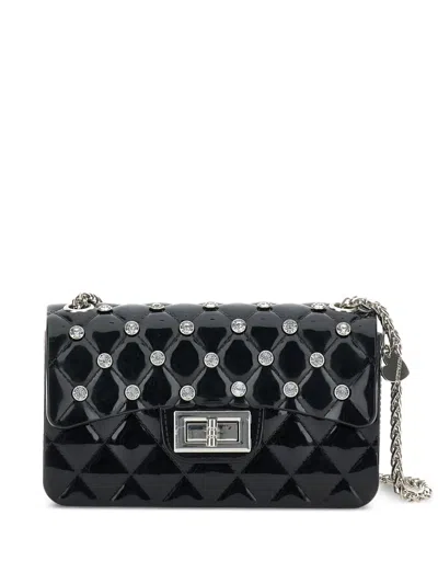 Monnalisa Kids' Quilted Shoulder Bag In Black