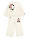 Monnalisa Ramage Fleece Set In Cream