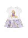 Monnalisa Rapunzel Dress With Flounce In White