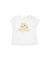 Monnalisa Rapunzel Jersey Maxi T-shirt In White