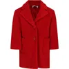 Monnalisa Red Coat For Girl In Red