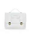 Monnalisa Regenerated Leather Satchel In White