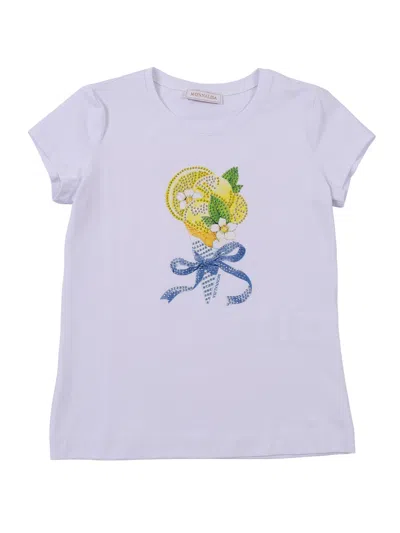 Monnalisa Regular Ice Cream Jersey In White