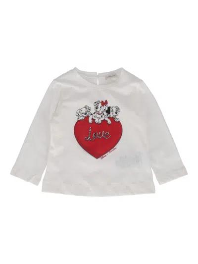 Monnalisa Regular Tee Jersey 100 Co In White